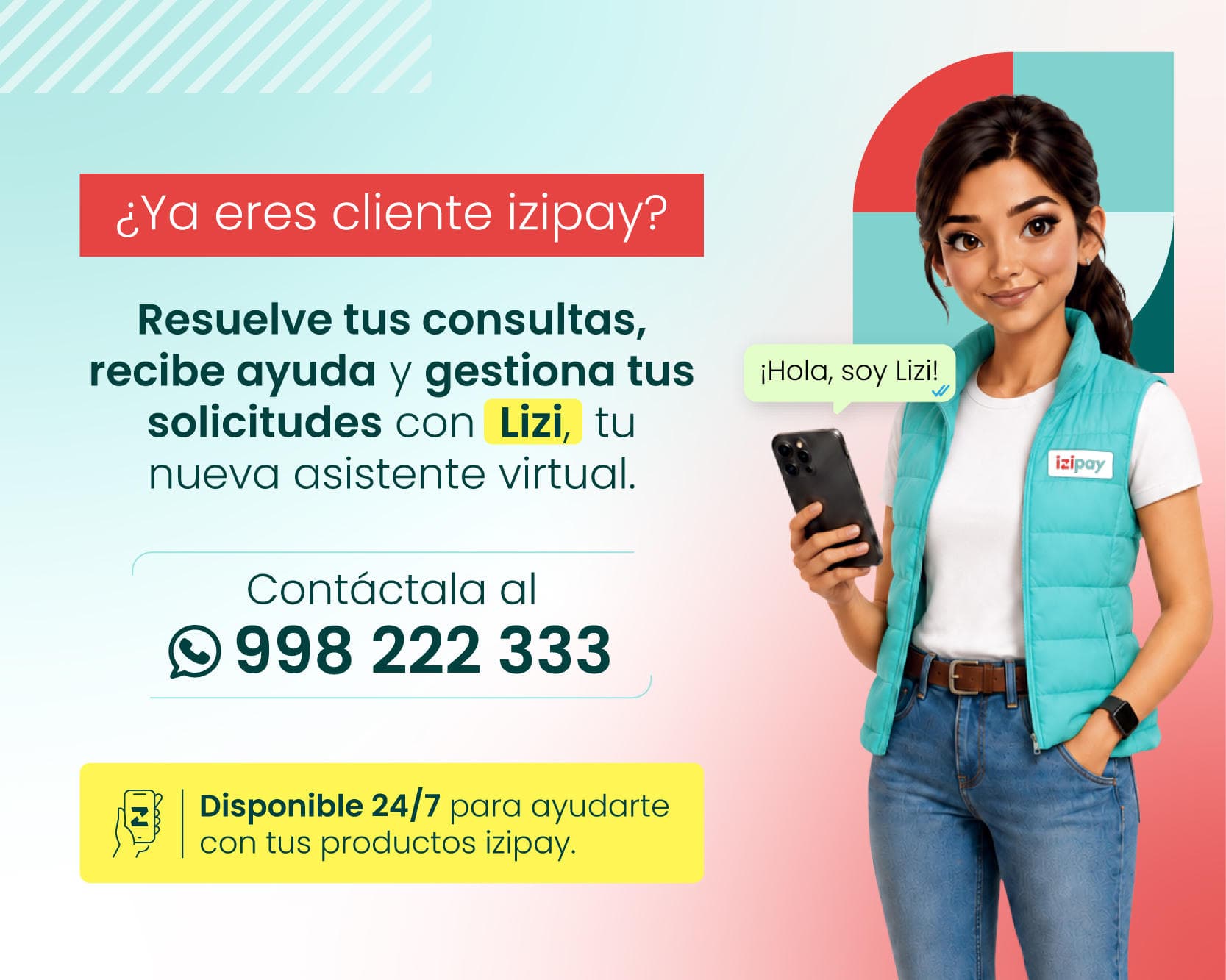 Lizi, asistente virtual de izipay
